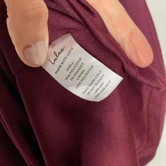 Lulu’s Wine Red Cutout Halter Bodycon Mermaid Maxi Gown Size Medium - Picture 7 of 8